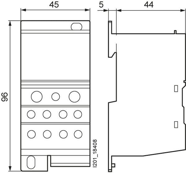 Pikkukuva 2 / 2: Siemens 5ST2508 riviliitin Harmaa