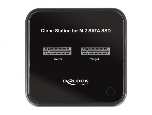 DeLOCK 64178 tallennusaseman telakointiasema USB 3.2 Gen 2 (3.1 Gen 2) Type-C Musta
