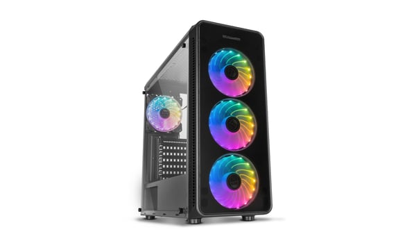NOX Hummer TGM Midi Tower Svart