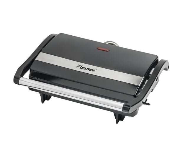 Miniatyrbild 3 av 5: Bestron APM123Z smörgåsgrill 700 W Svart, Rostfritt stål