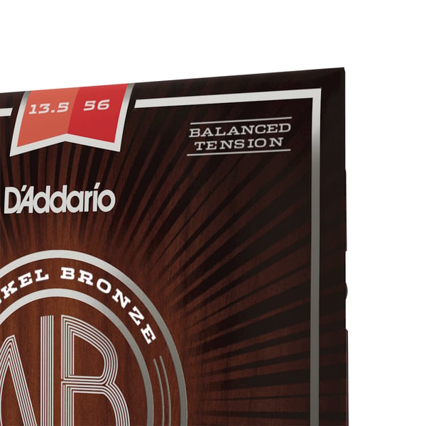 Miniatyrbillede 3 af 4: D'Addario NB13556BT streng til musikinstrument Akustik 6 stk Fosforbronze Guitar