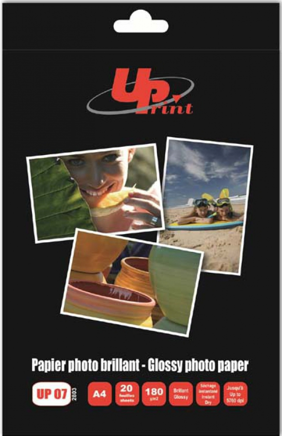 UPrint 2803 fotopapir A4 Hvid Glans