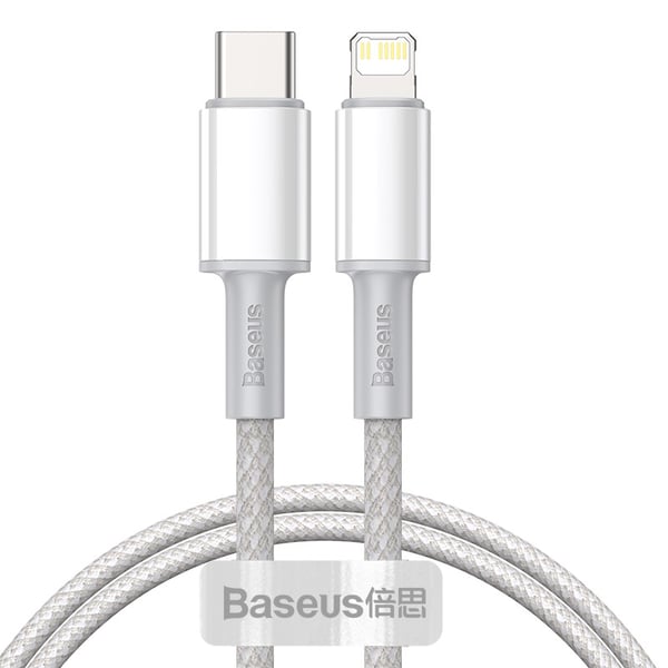 Baseus CATLGD-02 Lightning-kaapeli 1 m Valkoinen Baseus CATLGD-02 Lightning-kaapeli 1 m Valkoinen