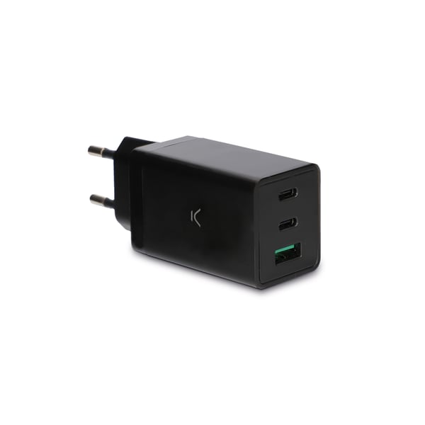 Pikkukuva 1 / 3: Ksix BXCD2C67MIN mobiililaitteen laturi Universaali Musta AC Pikalataus Sisätila