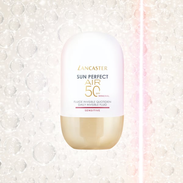 Miniatyrbild 2 av 9: Lancaster Sun Perfect AIR Daily Invisible Fluid SPF50 Sensitive Mineral Solskyddskräm Ansikte 50 Vuxna