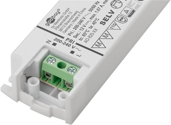 Miniatyrbillede 4 af 8: Goobay 30002 power supply Velegnet til indendørsbrug Elektronisk lystransformer 20 W