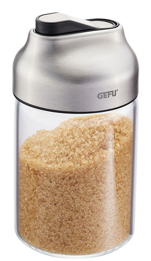 GEFU GF33701 sukker beholder 180 ml Borosilikatglas, Plast, Silikone, Rustfrit stål