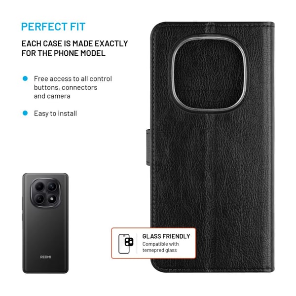 Miniatyrbillede 8 af 10: FIXED Opus mobiltelefon etui 17,2 cm (6.77") Folie Sort