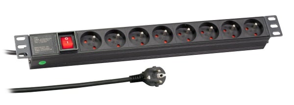 EFB Elektronik EK631FR.2 stikdåse 1,8 m 8 AC stikkontakt(er) Indendørs Sort