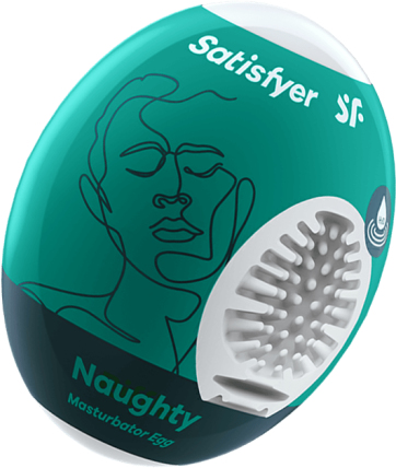 Miniatyrbillede 1 af 2: Satisfyer Masturbator Egg - Naughty Onaniæg Termoplastisk elastomer (TPE)
