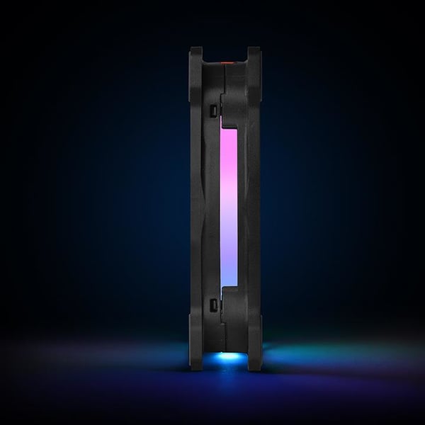 Thermaltake Riing Duo 12 RGB Premium Edition Computerkabinet Ventilator 12 cm Sort