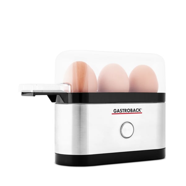 Gastroback Design Mini 3 munaa 350 W Musta, Ruostumaton teräs