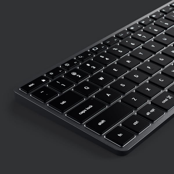 Miniatyrbillede 2 af 4: Satechi ST-BTSX2M tastatur Hjem Bluetooth QWERTY Engelsk Grå