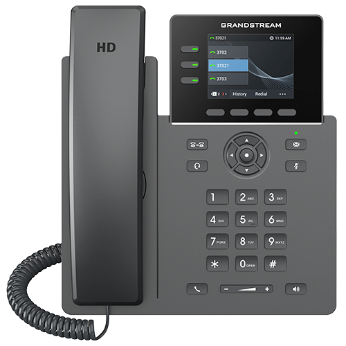 Grandstream Networks GRP2611G IP-puhelin Musta 3 linjat TFT