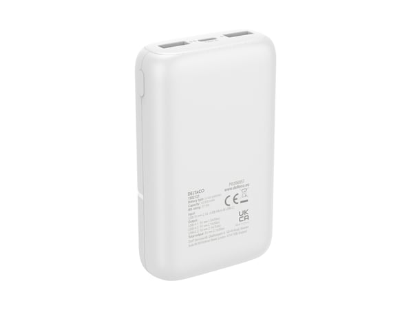 Deltaco Power bank 10 000 mAh, 2x USB-A, 1x USB-C