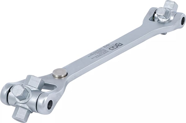 Miniatyrbillede 4 af 6: BGS technic Special Oil Drain Plug Wrench '8-IN-1'