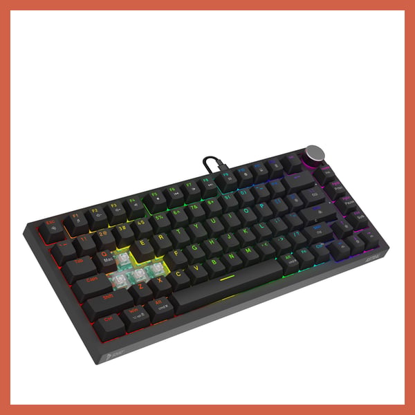 Savio ASTRAL BLACK JADE näppäimistö Pelaaminen USB QWERTY Kansainvälinen (US) Musta