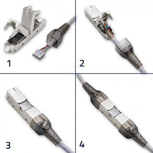 Pikkukuva 5 / 5: Qoltec 54540 liitinjohto RJ45 Hopea