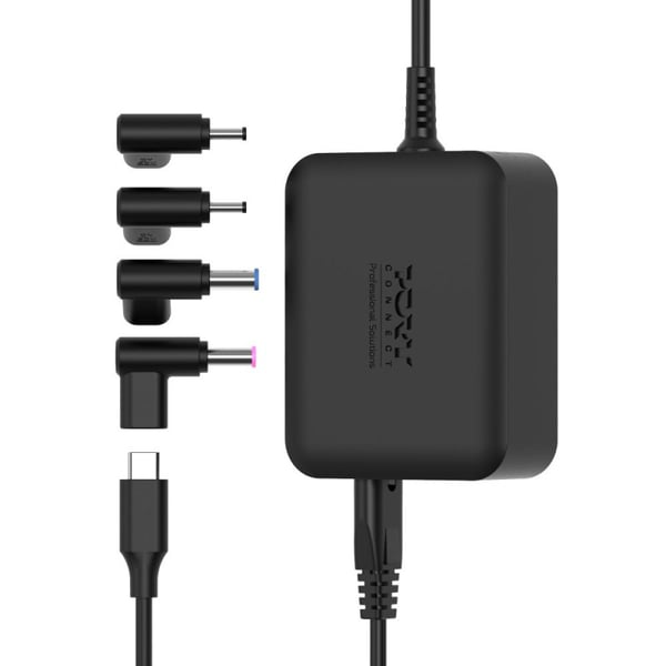 Miniatyrbillede 1 af 5: Port Designs 904100ACTOEU strømadapter og vekselret Indendørs 100 W Sort