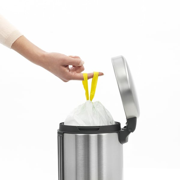Miniatyrbild 6 av 11: Brabantia Pedal Bin newIcon Rund Borstat stål