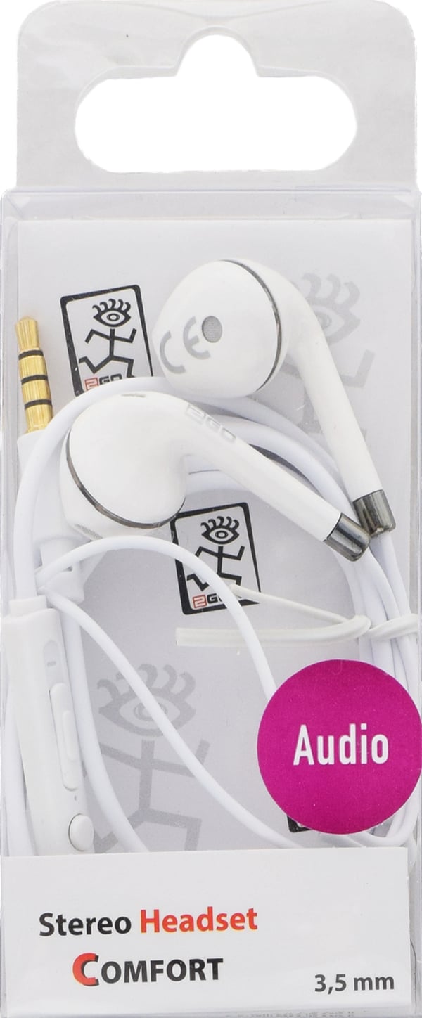 Miniatyrbild 2 av 2: 2GO 795964 hörlur och headset Kabel I öra Samtal/musik Vit