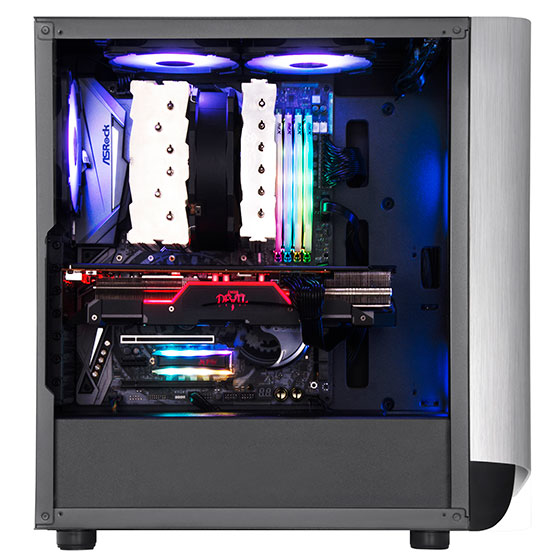 Silverstone SETA A1 Midi Tower Svart, Silver