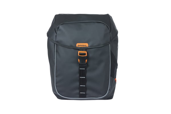 Basil Miles Tarpaulin Bagside Cykeltaske 34 L Presenning Sort