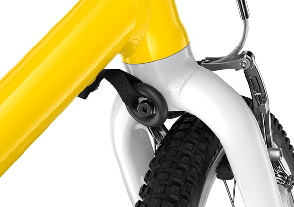 WOOM GO 3 Bycykel Aluminium Sort, Hvid, Gul