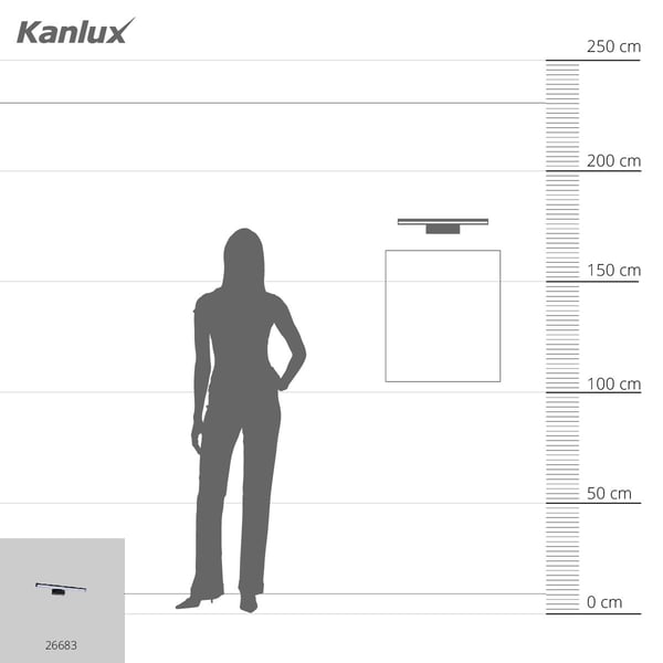 Miniatyrbillede 8 af 10: Kanlux S.A. 26683 vægbelysning LED 8 W