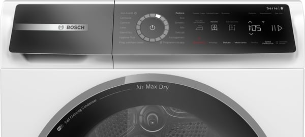 Bosch Serie 8 WRB247C0IT tørretumbler Fritstående Front-læsning 9 kg Hvid