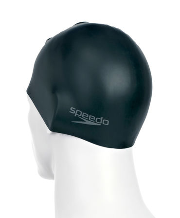 Miniatyrbillede 2 af 3: Speedo Plain Moulded Silicone Cap Sort