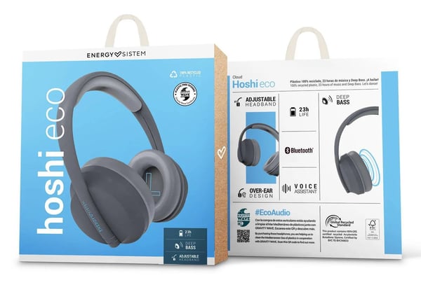 Energy Sistem Hoshi Eco Headset Trådløs Opkald/musik USB Type-C Bluetooth Grå