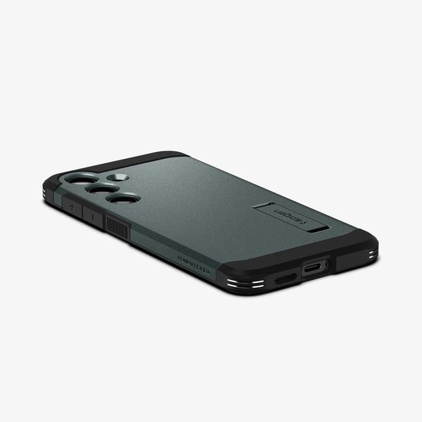 Spigen Tough Armor mobiltelefon etui 15,8 cm (6.2") Cover Sort, Grøn