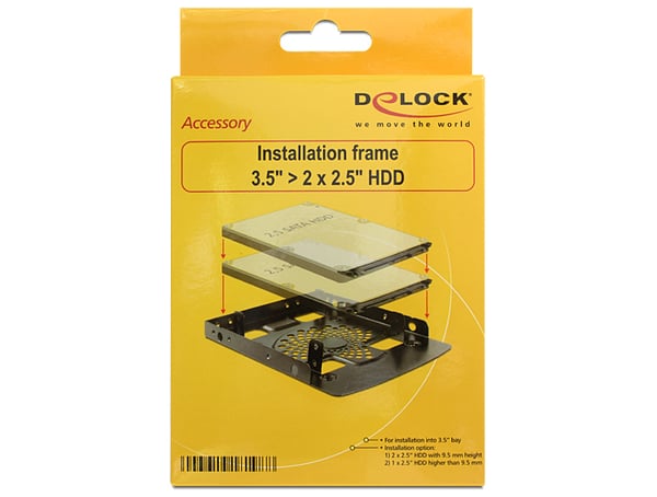 DeLOCK 18198 monteringskit Svart