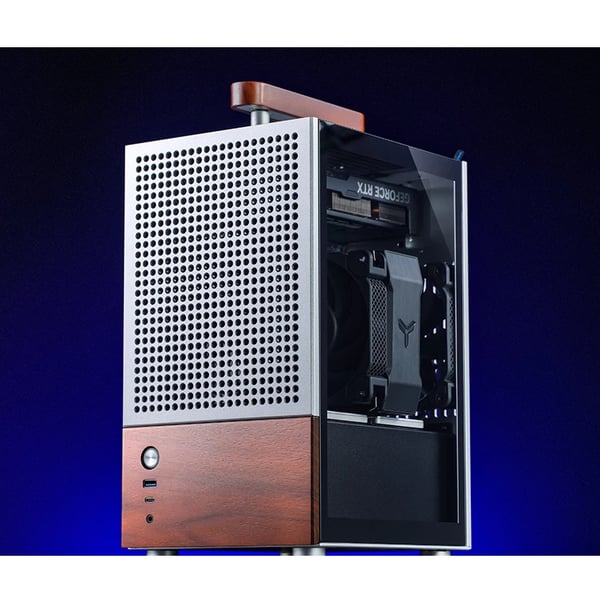 Jonsbo T6 Midi Tower Trä, Silver