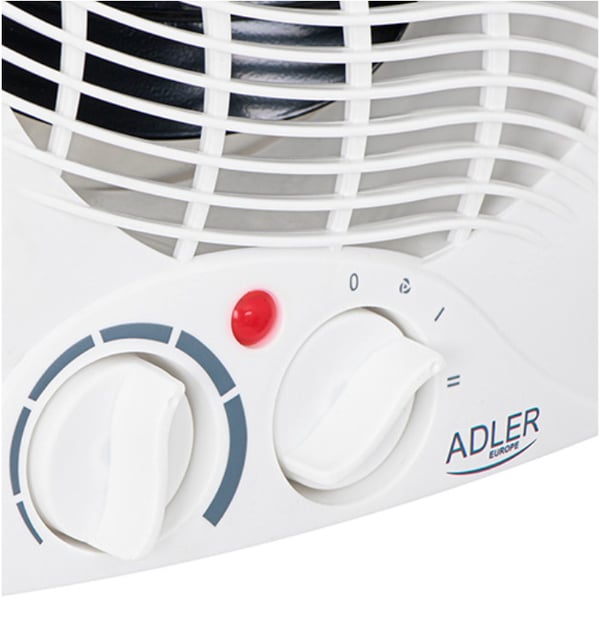Pikkukuva 2 / 6: Adler AD 7728 sisälämmitin Sisätila Valkoinen 2000 W Sähkökäyttöinen lämpötuuletin