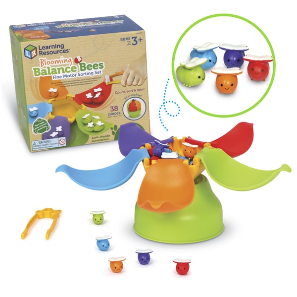 Learning Resources Blooming Balance Bees Fine Motor Sorting Set
