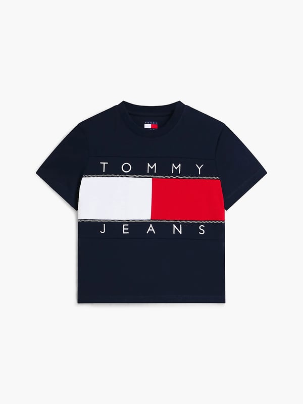 Miniatyrbild 2 av 6: Tommy Hilfiger Tommy Flag T-Shirt T-tröja Rund halsringning Bomull