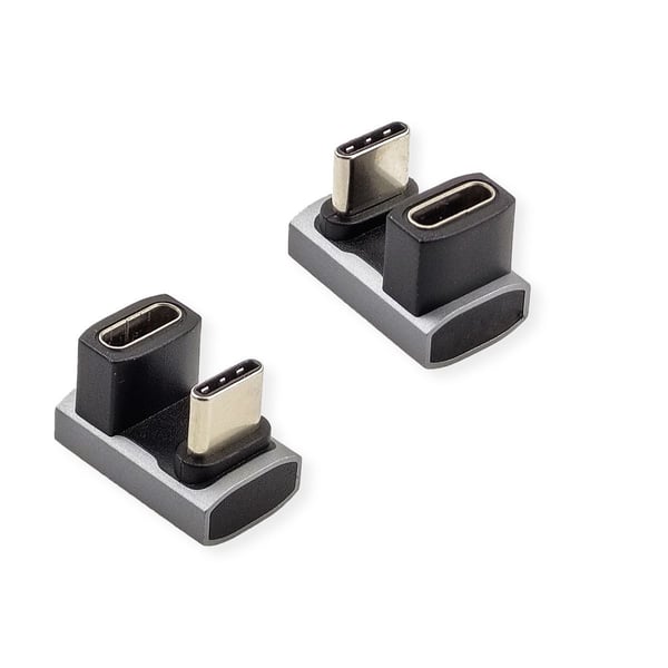Miniatyrbild 2 av 4: ROLINE 12.03.2935 kabelomvandlare (hane/hona) USB Type C Silver