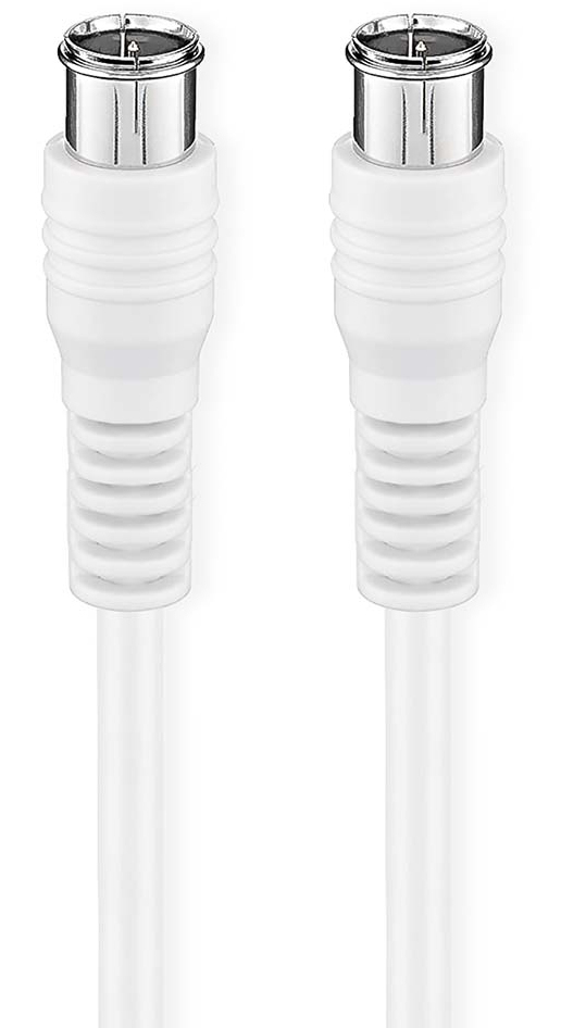 Nedis CSGB41300WT10 koaxial kabel 1 m F-type Hvid Nedis CSGB41300WT10 koaxial kabel 1 m F-type Hvid