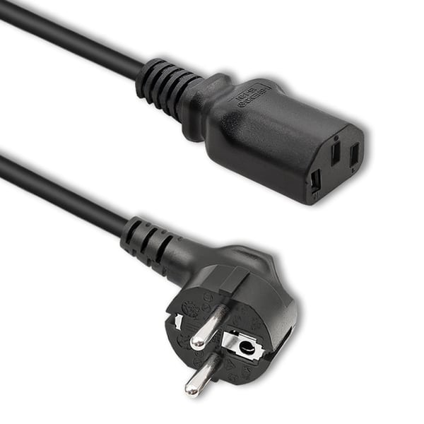 Qoltec 50368 virtajohto Musta 1,5 m IEC C13 Virtapistoke tyyppi F Qoltec 50368 virtajohto Musta 1,5 m IEC C13 Virtapistoke tyyppi F