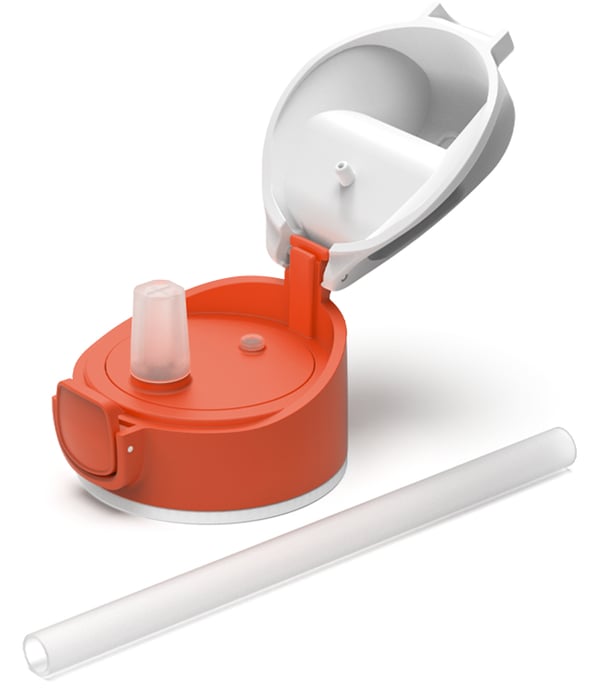 Miniatyrbild 2 av 2: SIGG Miracle Puppy Friend Daglig användning 450 ml Tritan Orange, Transparent, Vit