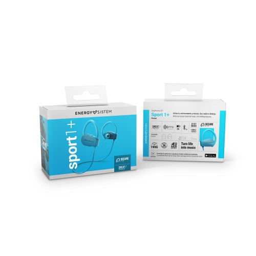 Energy Sistem Sport 1+ Ocean Kuulokkeet Langaton Ear-hook Urheilu USB Type-C Bluetooth Sininen