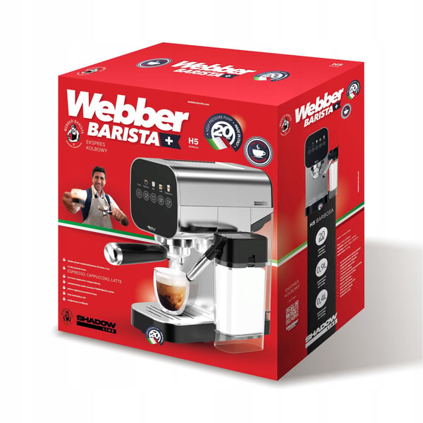 Pikkukuva 8 / 14: WEBBER H5 BARBOSA kahvinkeitin Puoliautomaattinen Espressokone 1 L