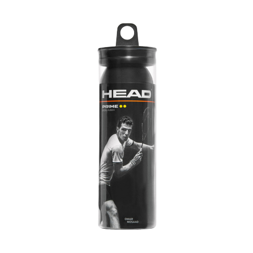 HEAD 287316 squashbollar Gul punkt 3 styck