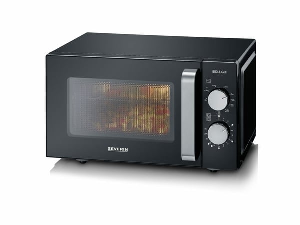 Miniatyrbillede 6 af 7: Severin MW 7762 mikrobølgeovn Sort, Rustfrit stål Grill mikroovn Bordplade 20 L 800 W