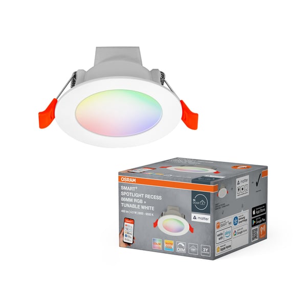 Pikkukuva 3 / 4: Osram SMART+ Matter Recess Syvennysspottivalo 8 W
