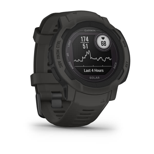 Pikkukuva 3 / 13: Garmin Instinct 2 Solar 2,29 cm (0.9") MIP 45 mm Digitaalinen 176 x 176 pikseliä Grafiitti GPS (satelliitti)
