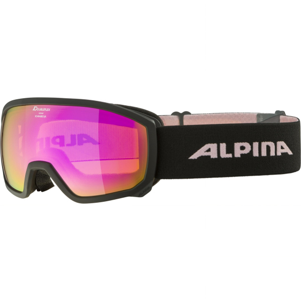 Alpina Sports SCARABEO JR. QLite vinter sportsbrille Sort Unisex Flerfarvet Sfærisk linse