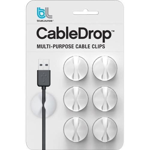 Miniatyrbillede 2 af 2: Bluelounge CableDrop kabelholder Hvid 6 stk